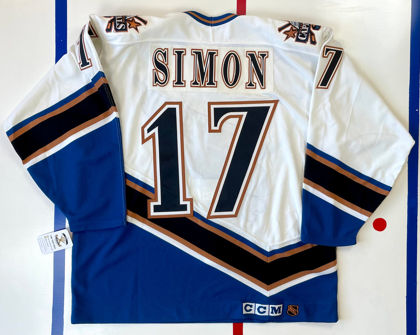 Washington Capitals Chris Simon 1998 Stanley Cup Finals NHL Hockey Jersey (54/XXL)