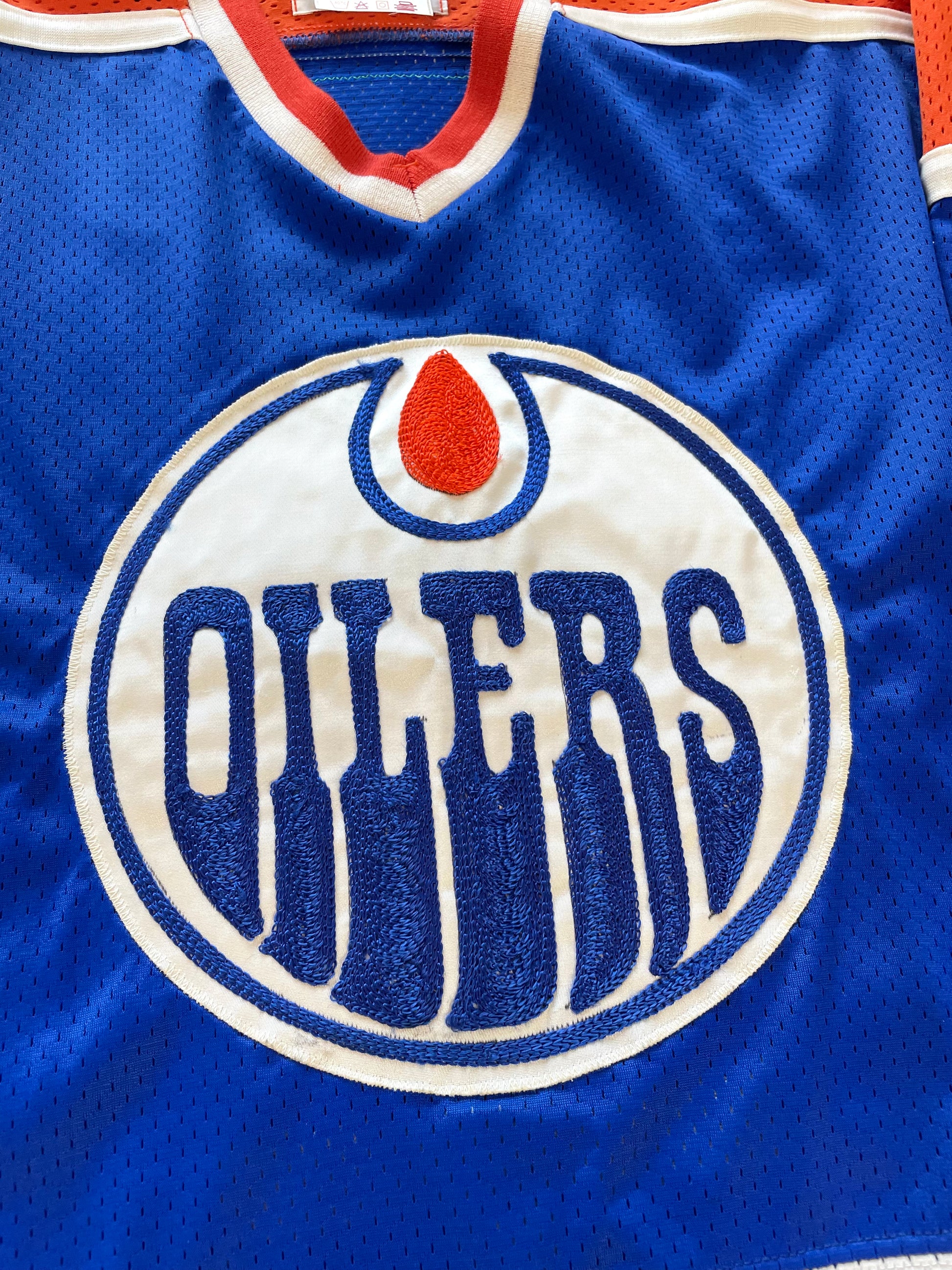 80's Wayne Gretzky Edmonton Oilers Blue CCM NHL Jersey Size Medium – Rare  VNTG