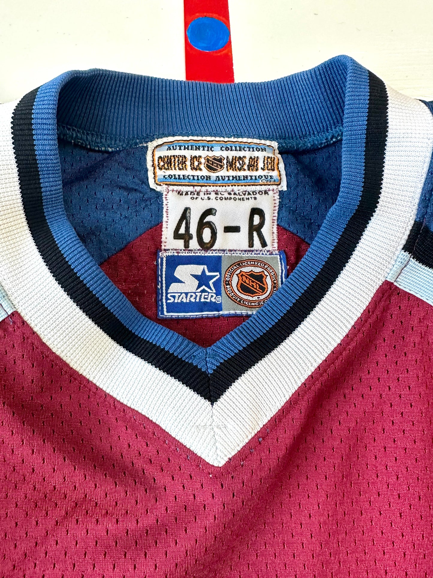 Colorado Avalanche 1996-1997 Patrick Roy NHL Hockey Jersey (46/Medium)
