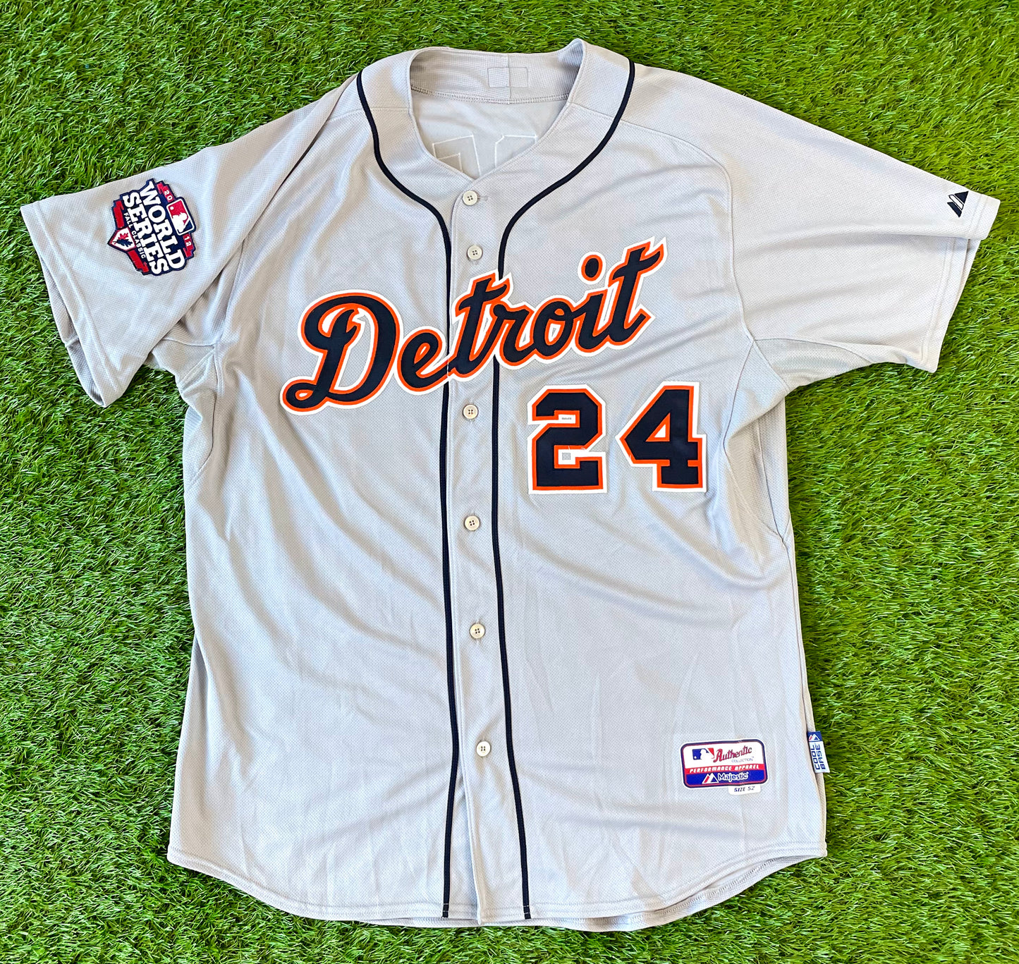 Detroit Tigers Miguel Cabrera 2012 World Series MLB Baseball Jersey (52/XXL)