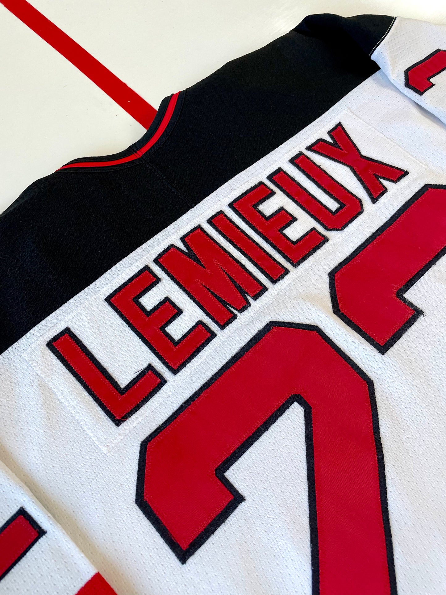 New Jersey Devils Claude Lemieux 2000 Stanley Cup Finals Hockey Jersey 48 (Large)