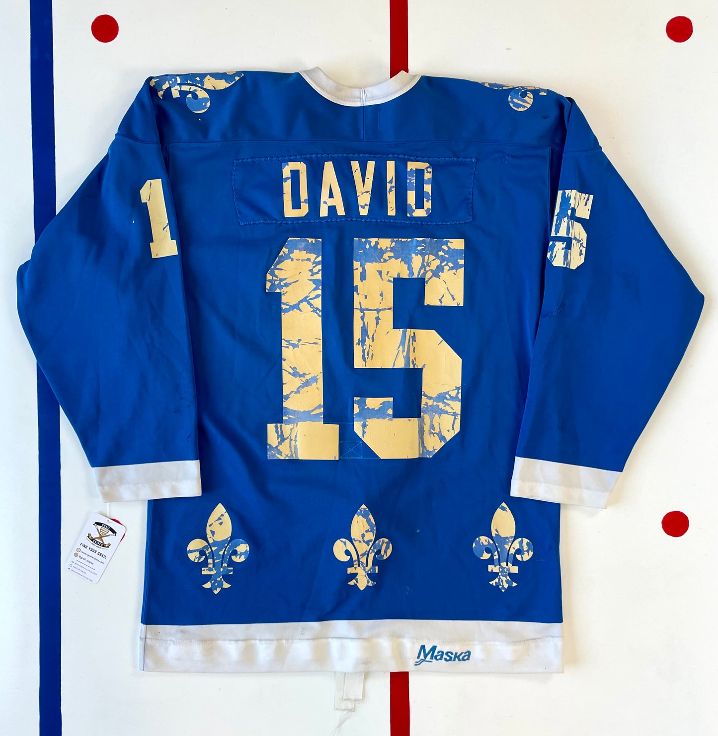 Quebec Nordiques 1982-83 Richard David Game Worn Hockey Jersey (48/Large)