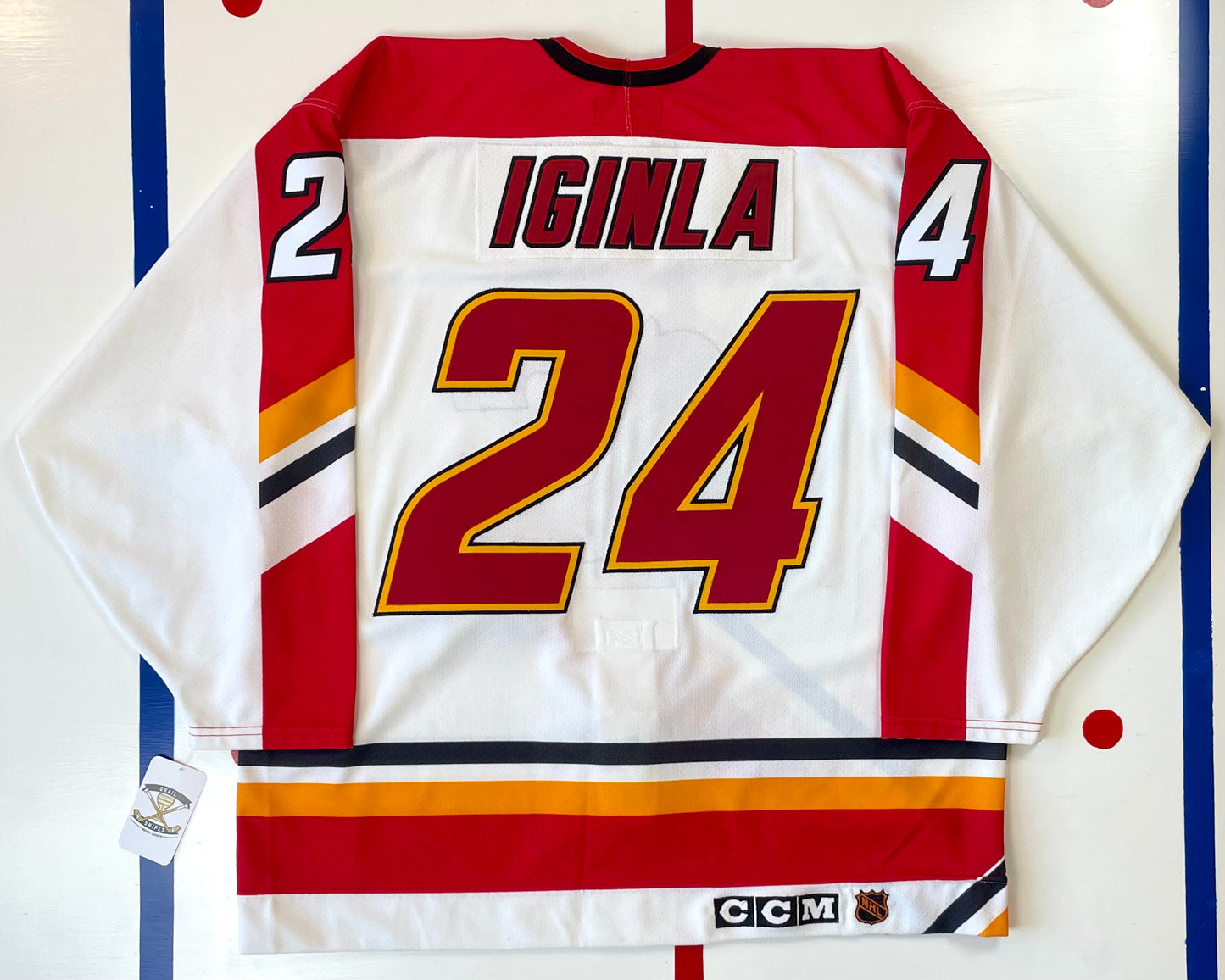 Calgary Flames 1996-1997 Jarome Iginla NHL Hockey Jersey (52/XL)