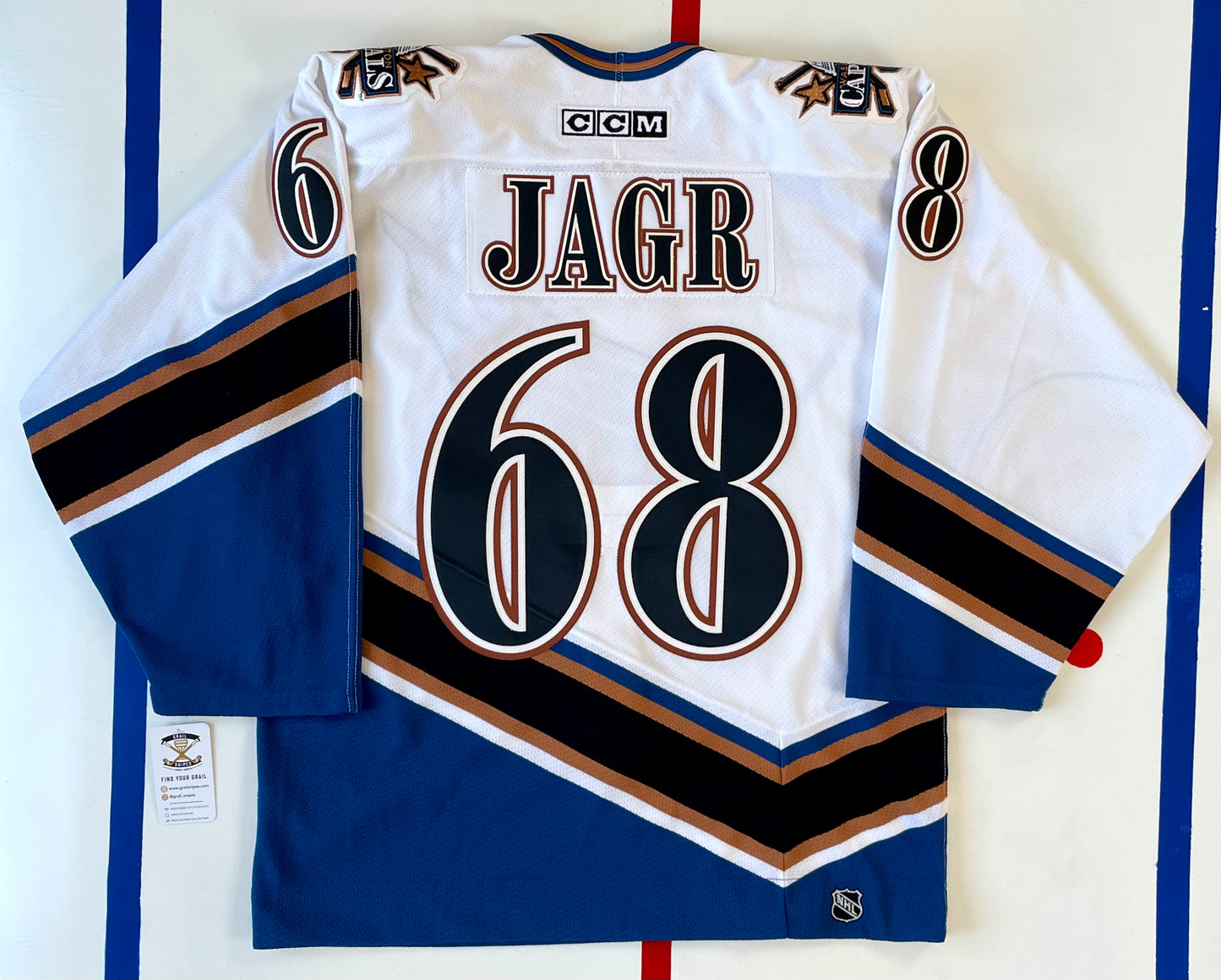 Washington Capitals 2001 -02 Jaromir Jagr “Screaming Eagle” Hockey Jersey (48/Large)