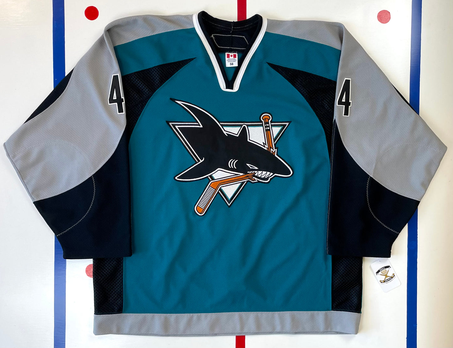 San Jose Sharks 2006-07 Marc-Edouard Vlasic NHL Hockey Jersey (56/XXL)