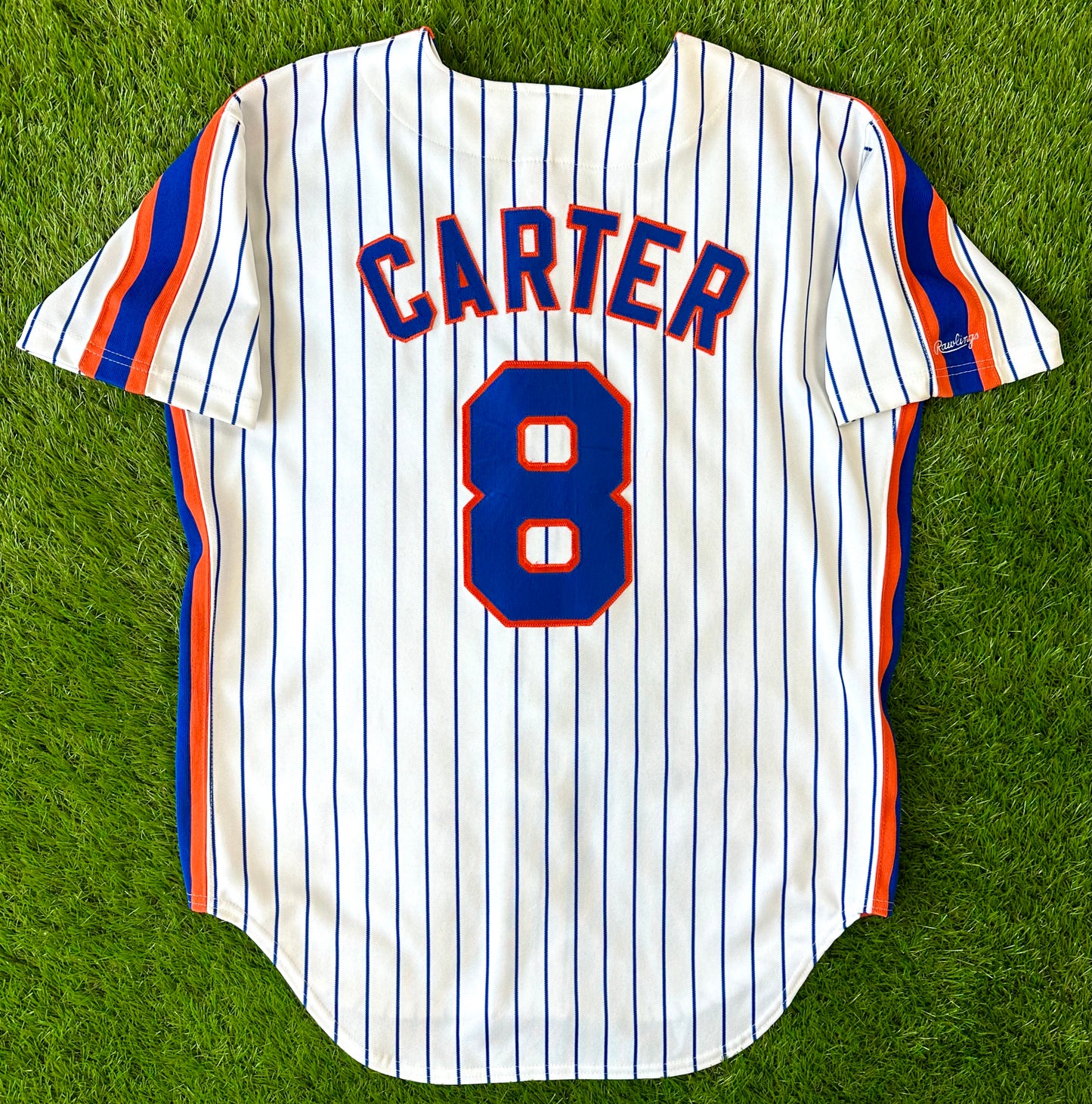 New York Mets 1987-1989 Gary Carter MLB Baseball Jersey (44/Large)