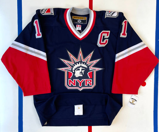 New York Rangers 2001-2004 Mark Messier “Lady Liberty” Hockey Jersey (48/Large)