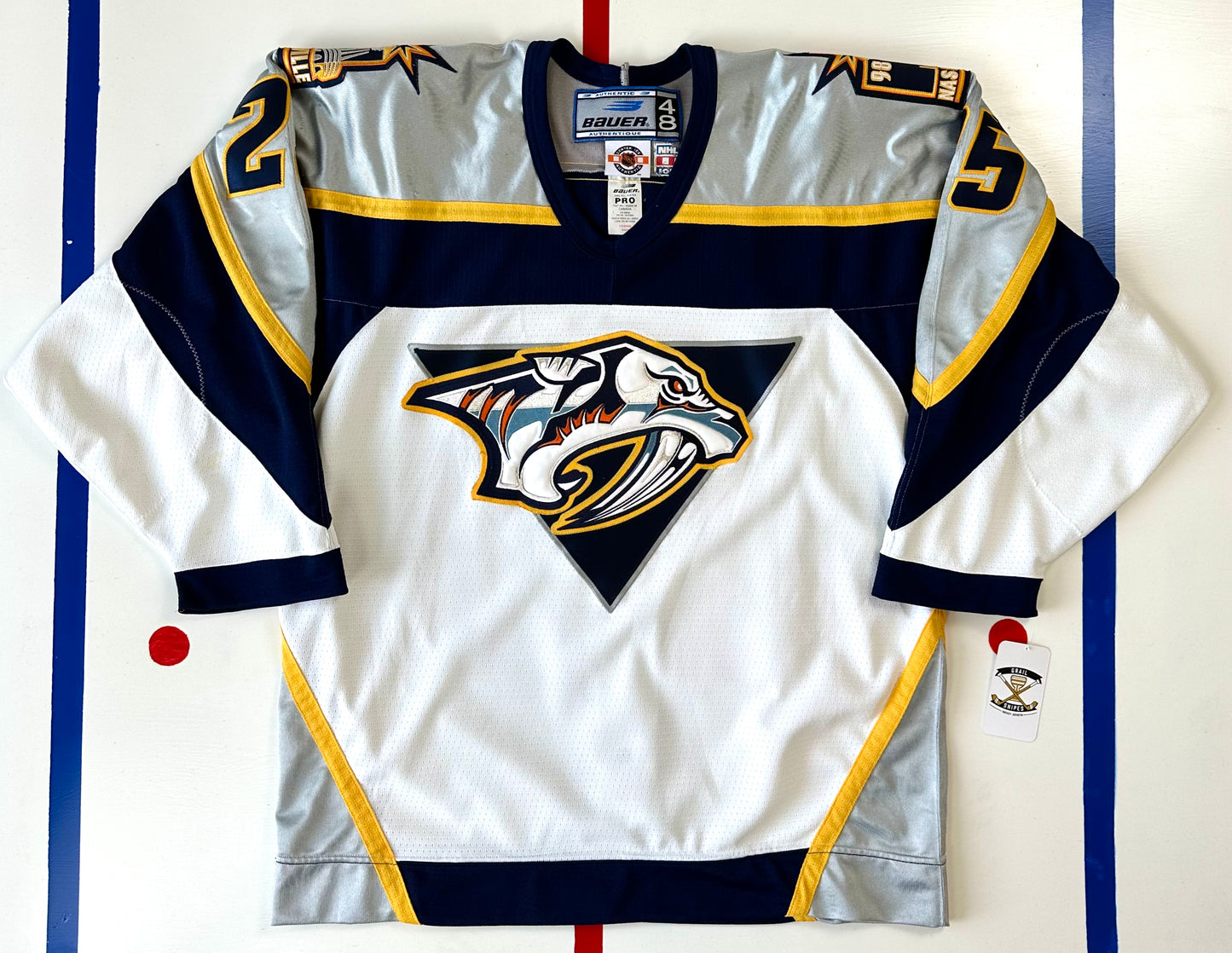 Nashville Predators 1998-1999 Sergei Krivokrasov NHL Hockey Jersey (48/Large)