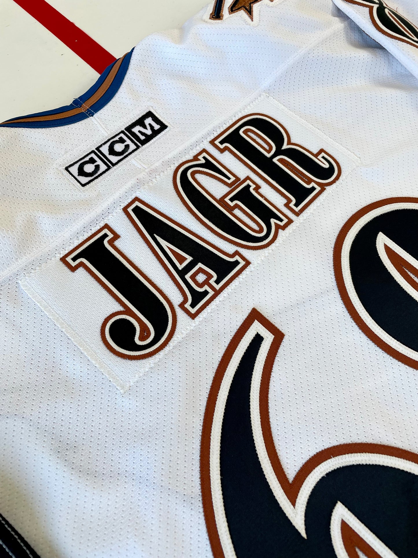 Washington Capitals 2001 -02 Jaromir Jagr “Screaming Eagle” Hockey Jersey (48/Large)