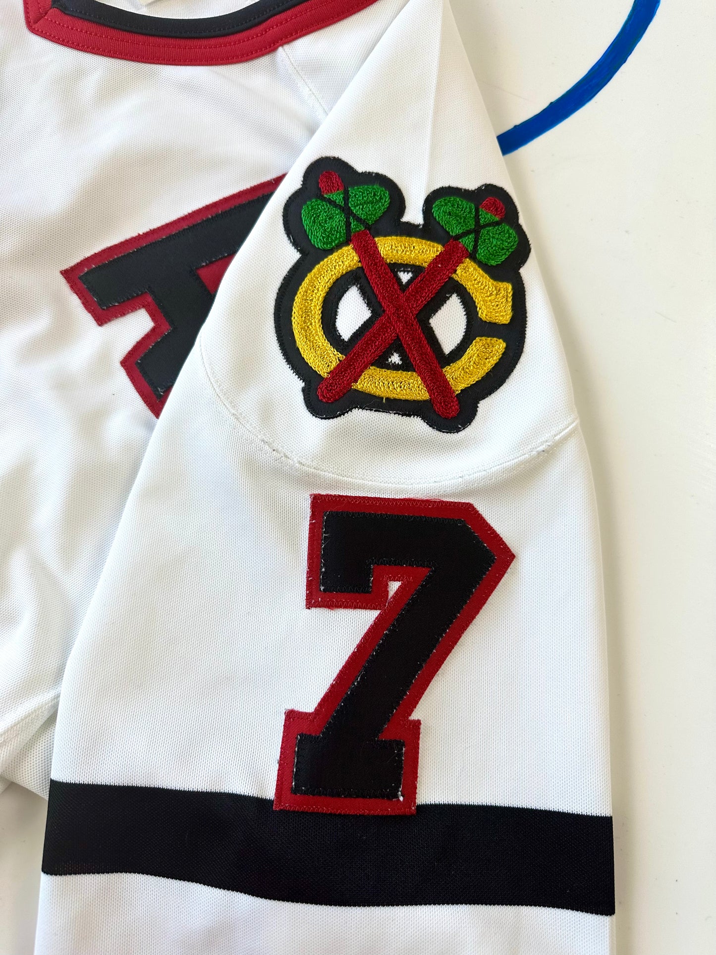 Chicago Blackhawks 1990-1993 Chris Chelios NHL Hockey Jersey (44/Medium)