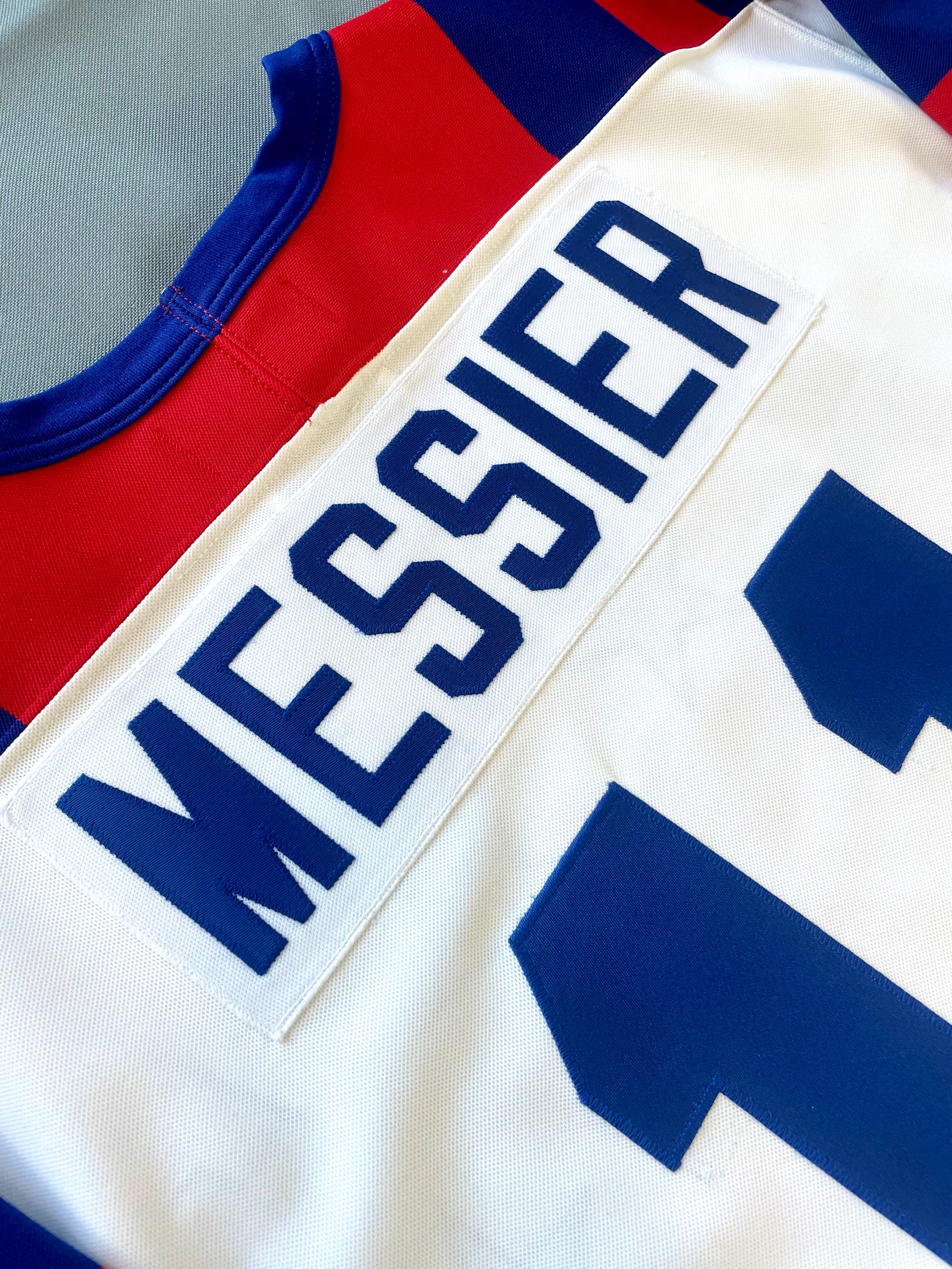 Mark Messier New York Rangers White 1992 All-Star Game Throwback CCM NHL  Jersey
