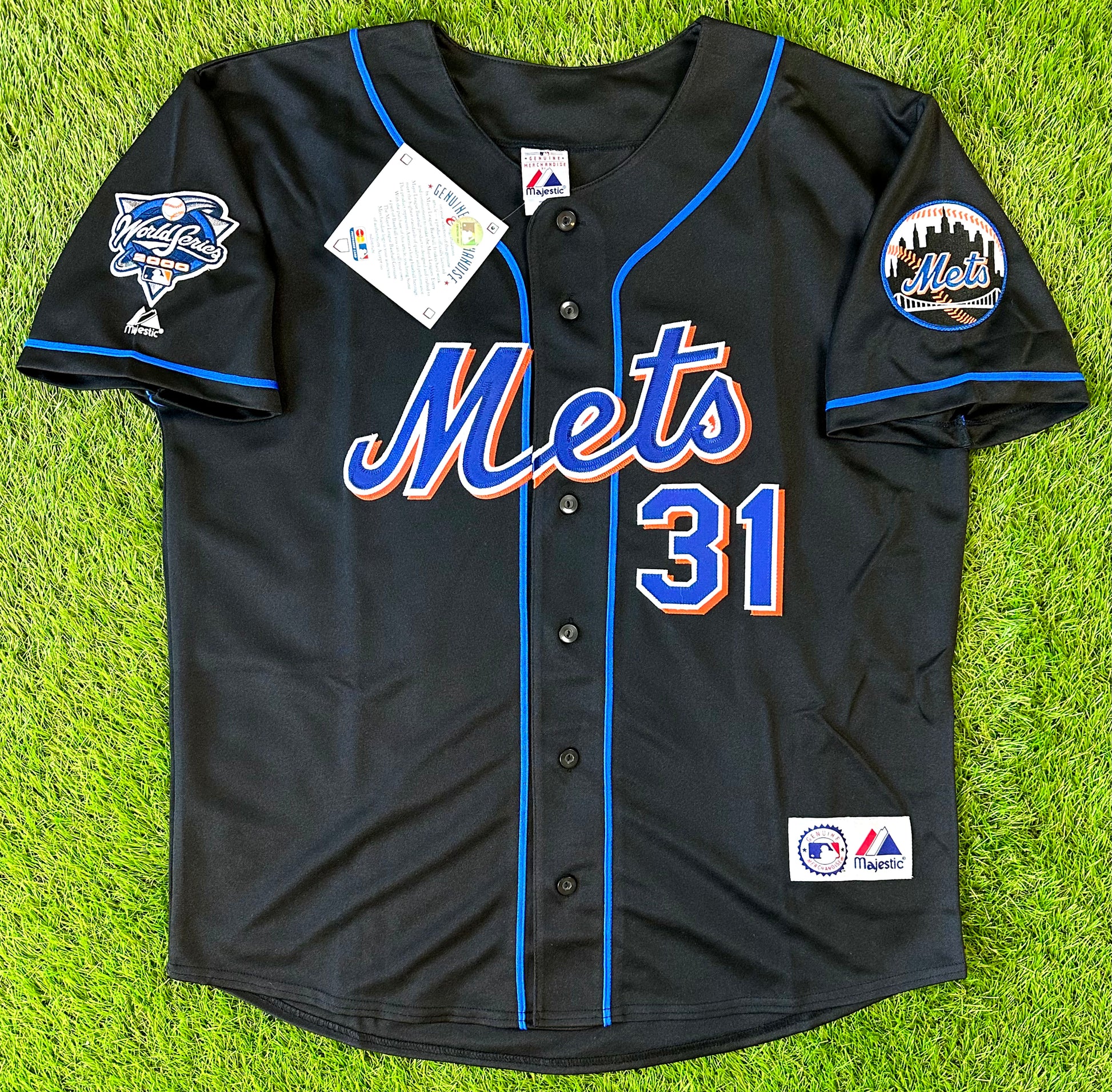 Mike Piazza New York Mets 2000 World Series (Home/Road/Alt) Men's Jersey