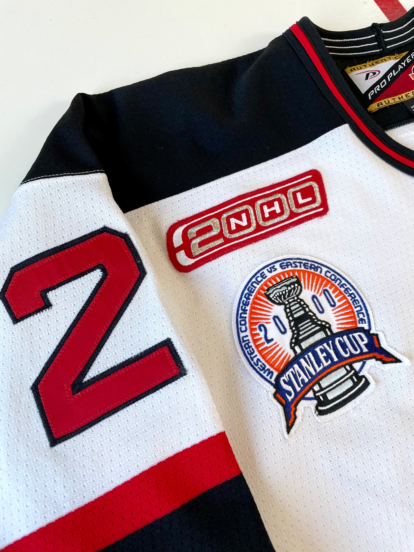 New Jersey Devils Claude Lemieux 2000 Stanley Cup Finals Hockey Jersey 48 (Large)