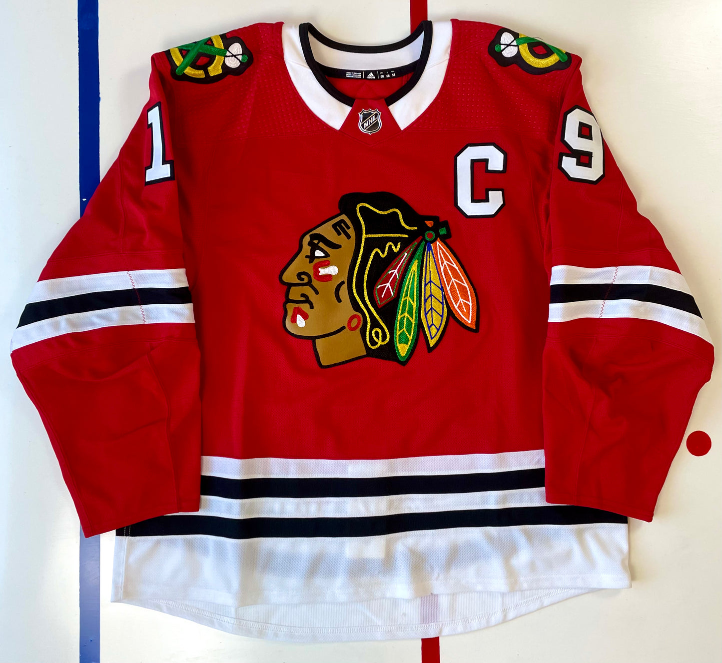 Chicago Blackhawks 2017-2019 Jonathan Toews Hockey Jersey (58/XXXL)