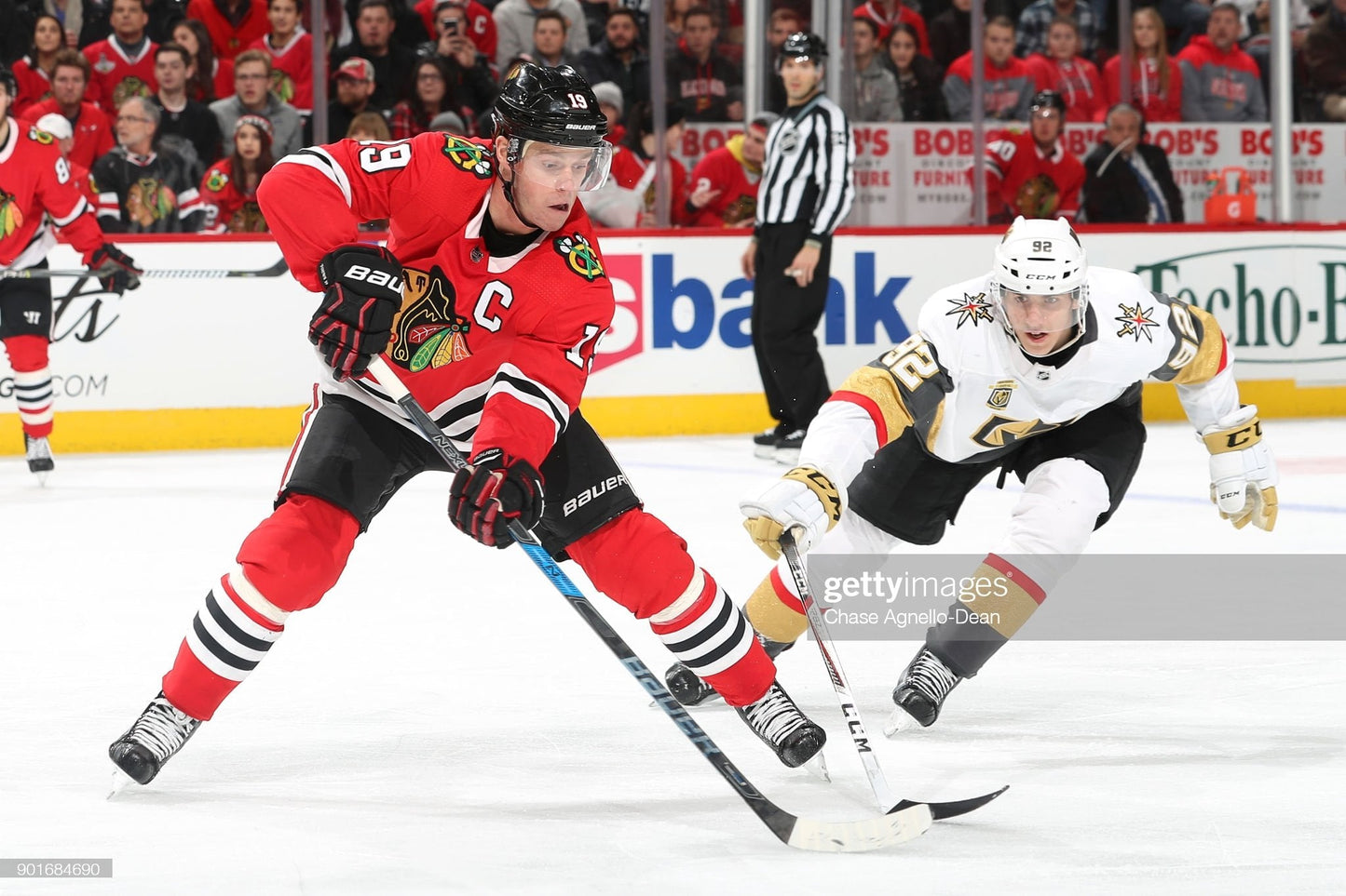 Chicago Blackhawks 2017-2019 Jonathan Toews Hockey Jersey (58/XXXL)