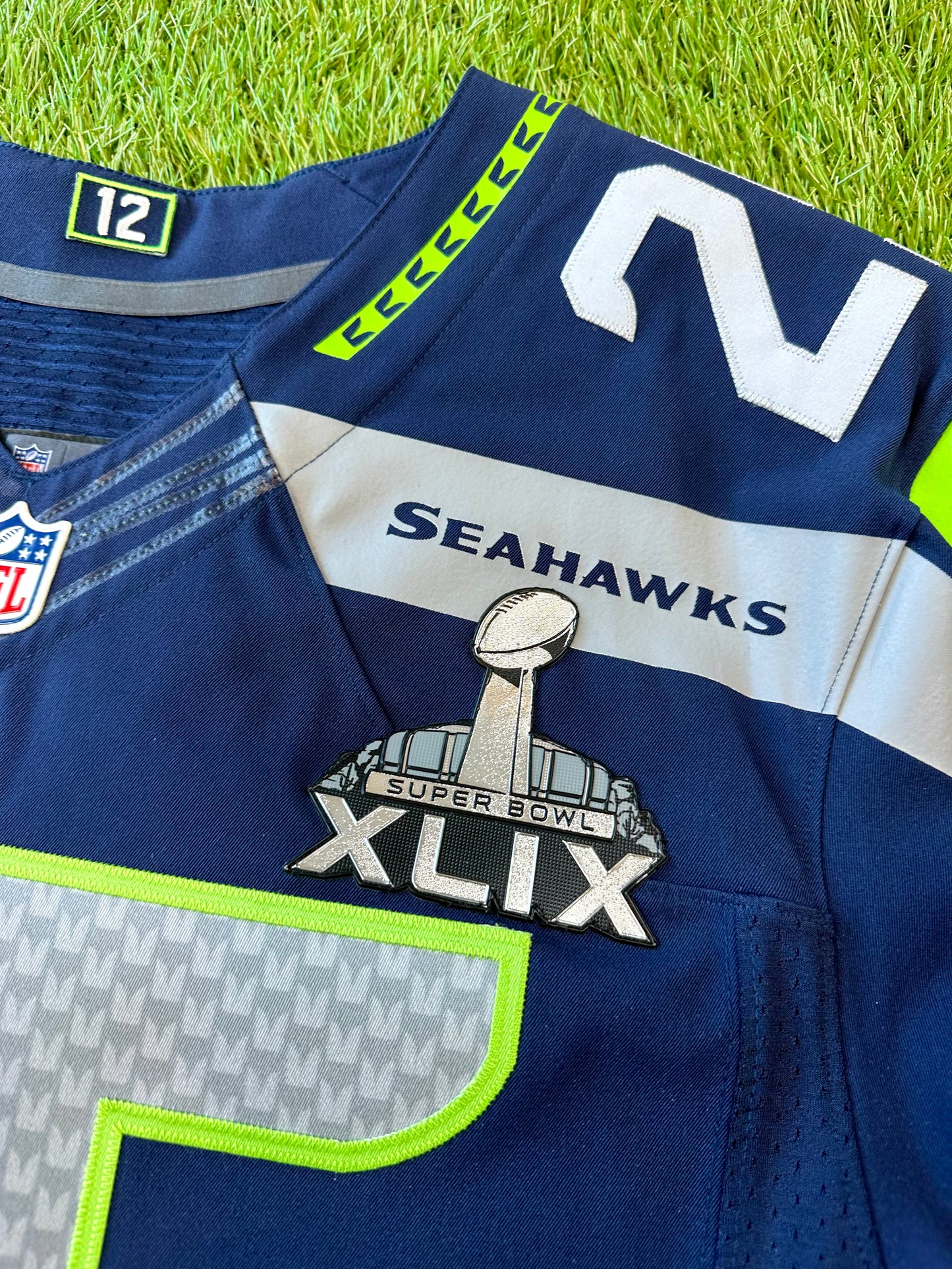 Seattle Seahawks Richard Sherman 2014 Super Bowl XLIX NFL Football Jersey (48/XL)