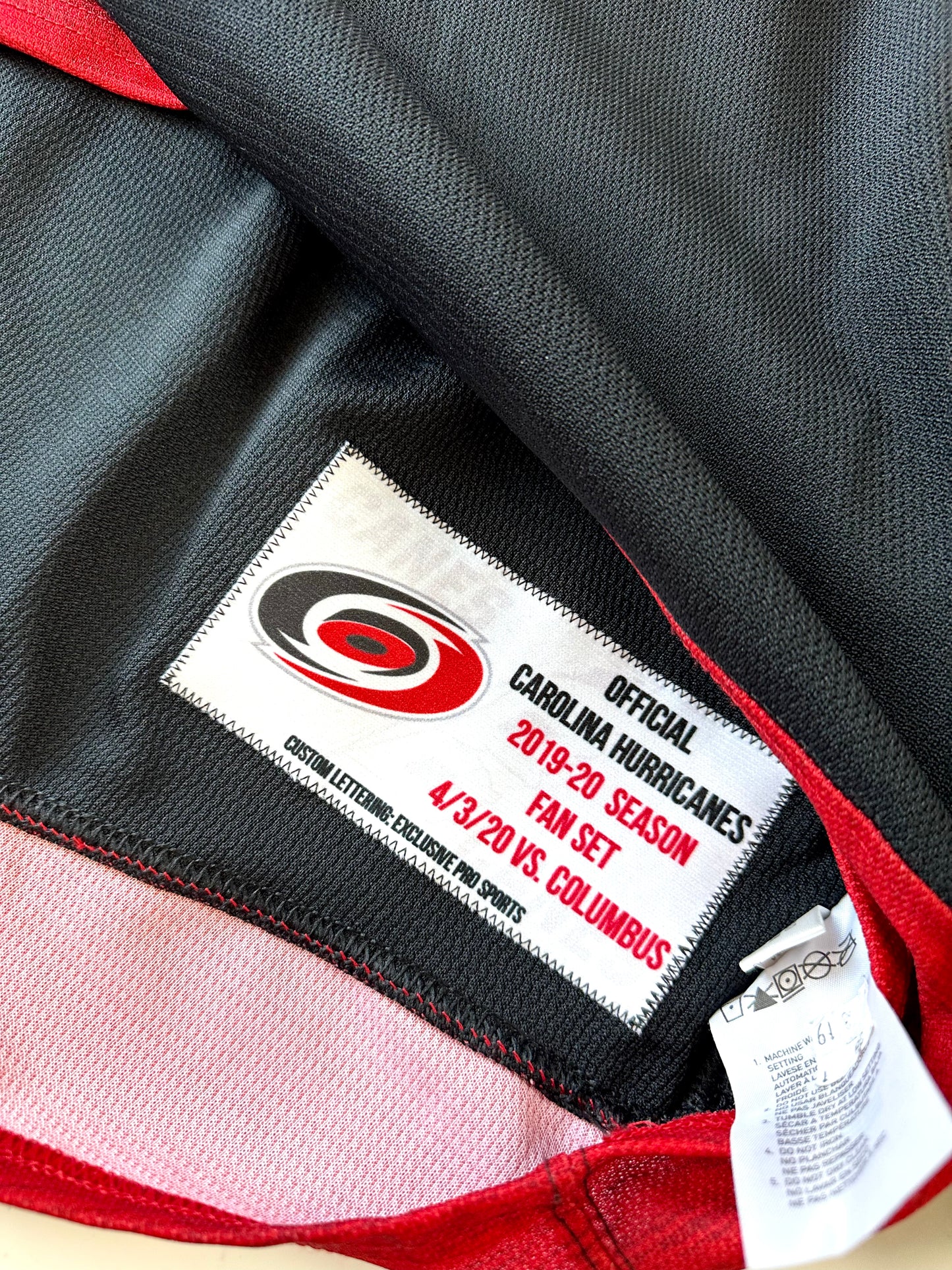 Carolina Hurricanes 2019-2020 Trevor Van Riemsdyk NHL Hockey Jersey (56/XXL)
