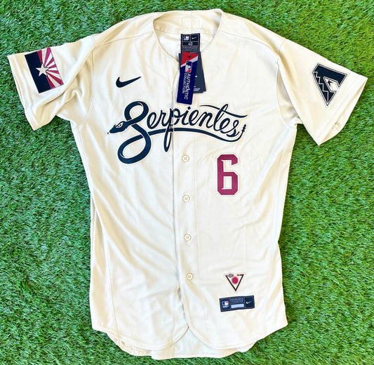 Arizona Diamondbacks David Peralta 2021-2022 City Connect “Serpientes” MLB Baseball Jersey (40/Medium)