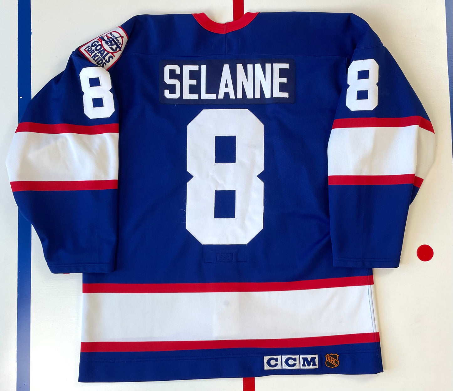 Winnipeg Jets 1996 Teemu Selanne Hockey Jersey (48/Large)
