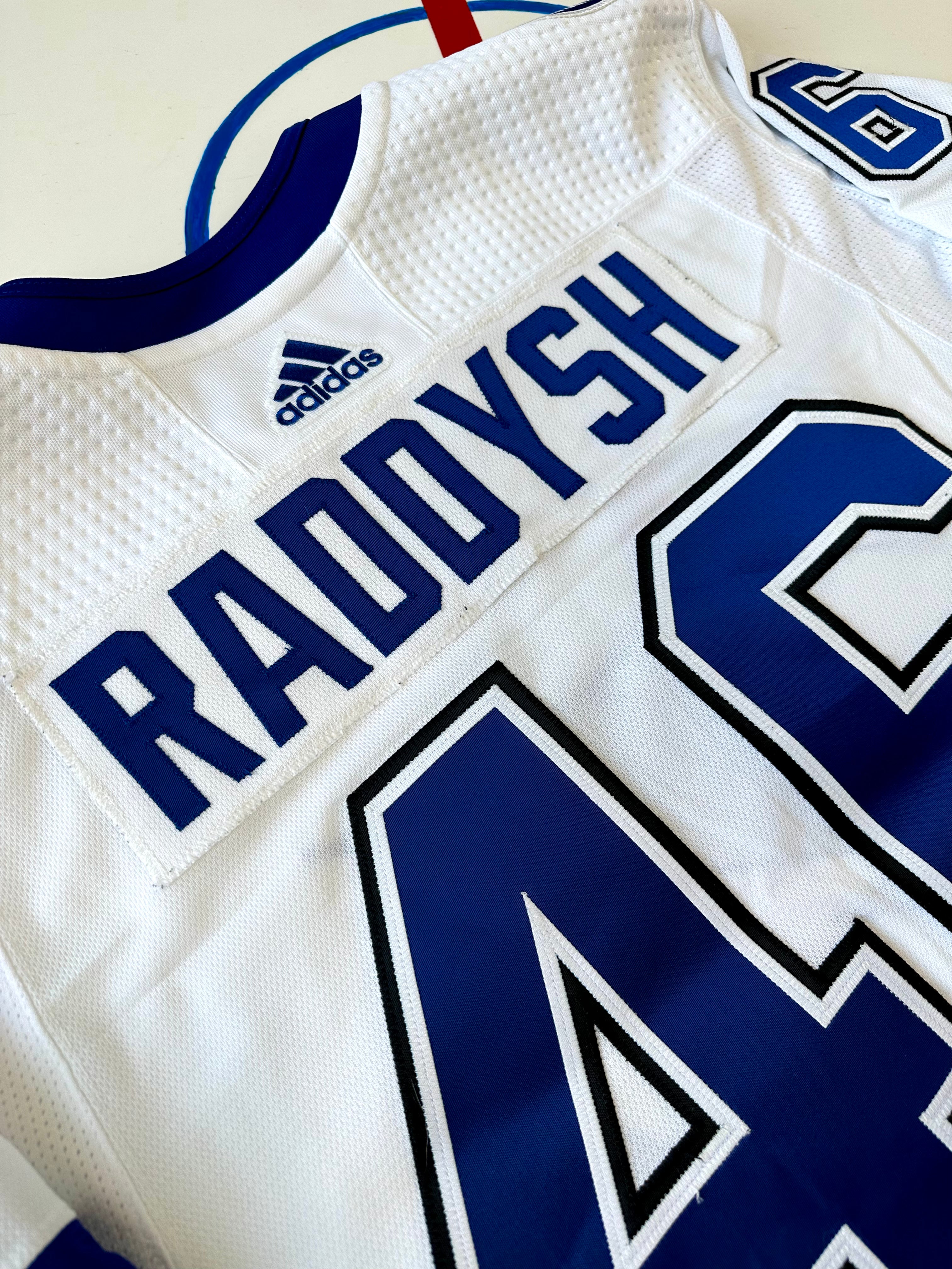 Tampa Bay Lightning 2018-19 Taylor Raddysh Game Worn NHL Hockey Jersey ...