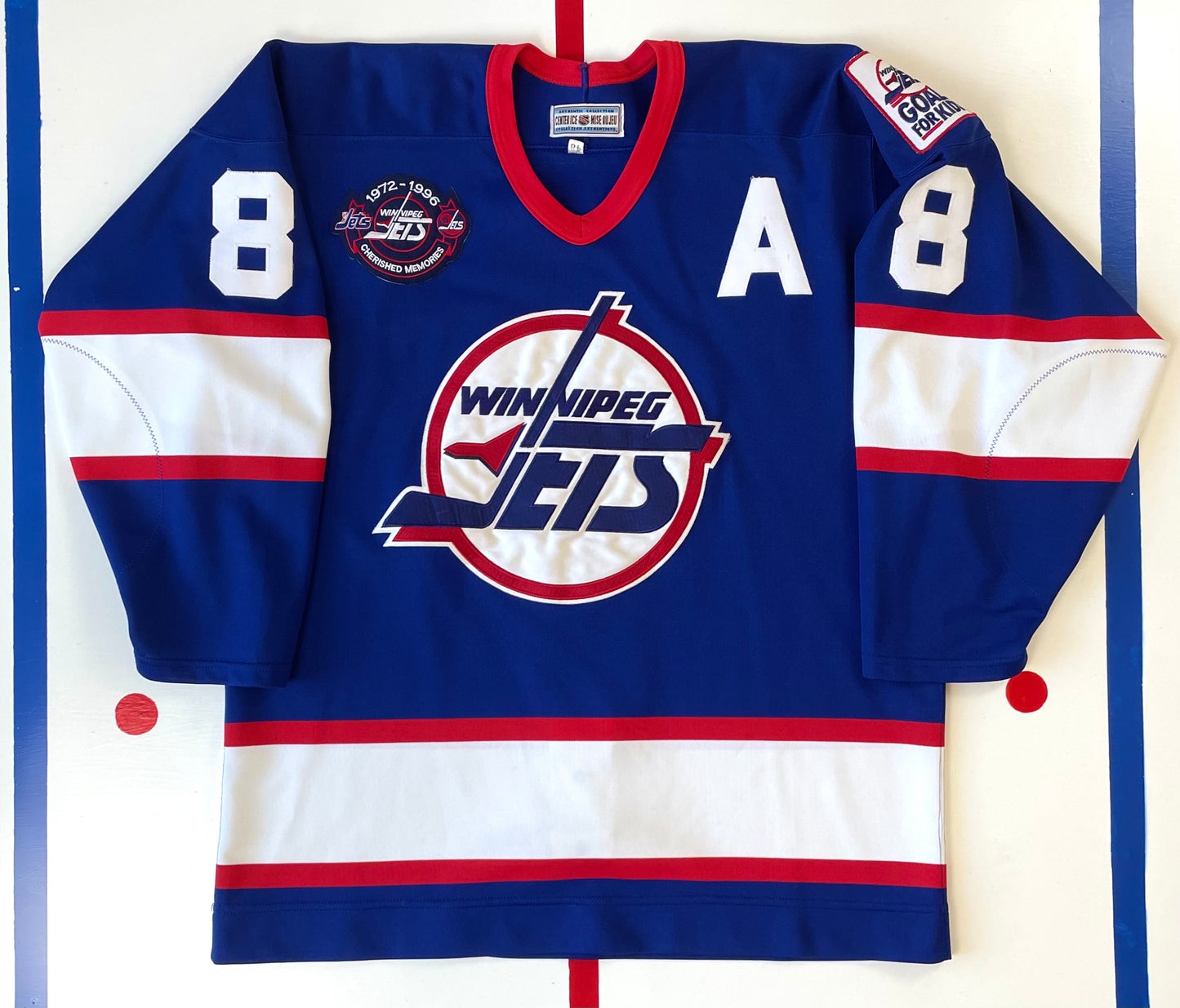 Winnipeg Jets 1996 Teemu Selanne Hockey Jersey (48/Large)