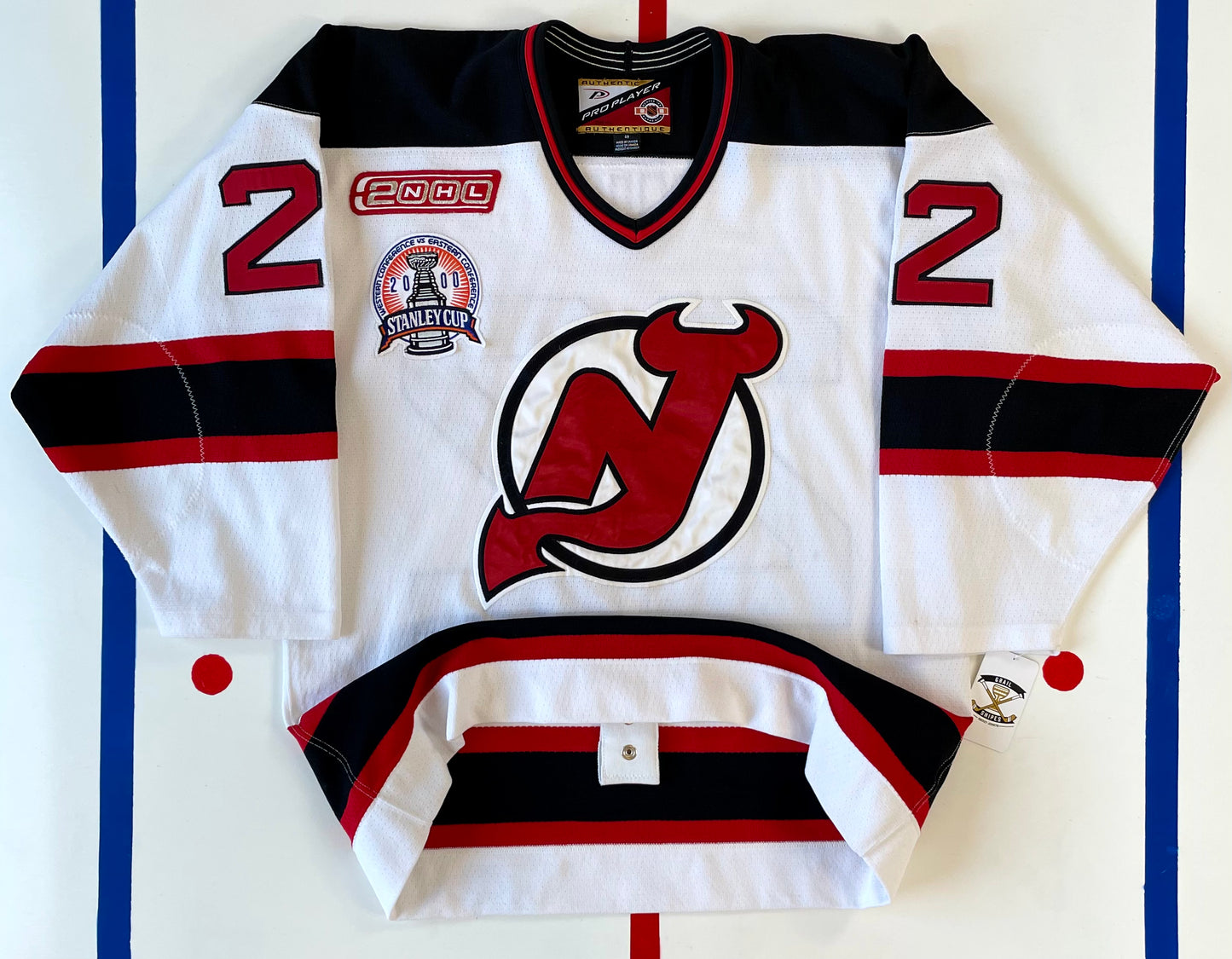 New Jersey Devils Claude Lemieux 2000 Stanley Cup Finals Hockey Jersey 48 (Large)
