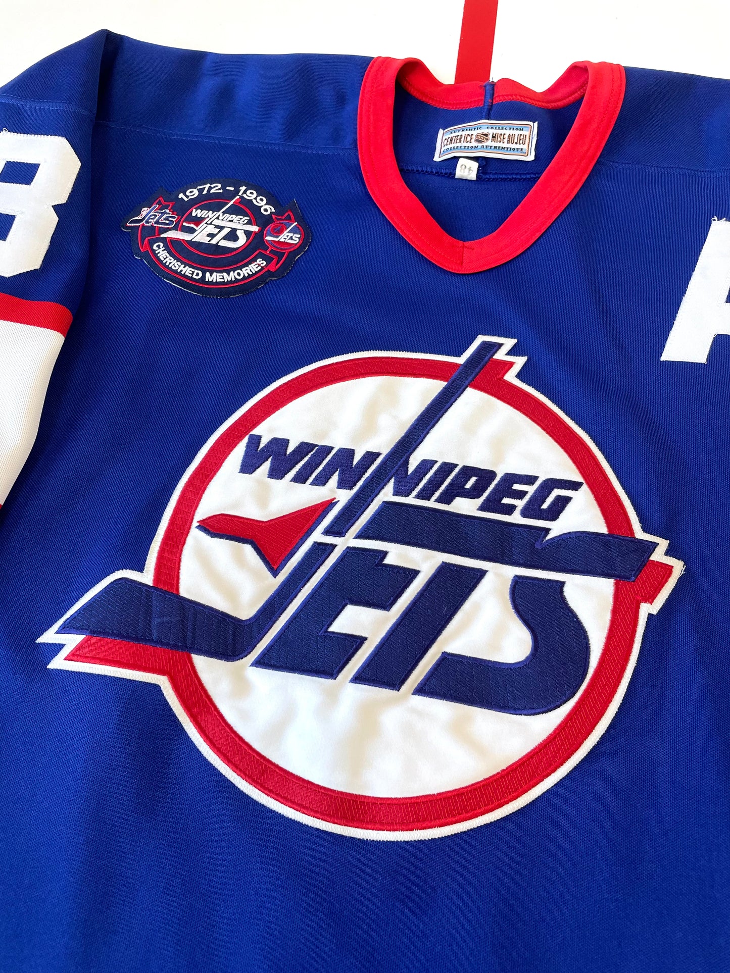 Winnipeg Jets 1996 Teemu Selanne Hockey Jersey (48/Large)