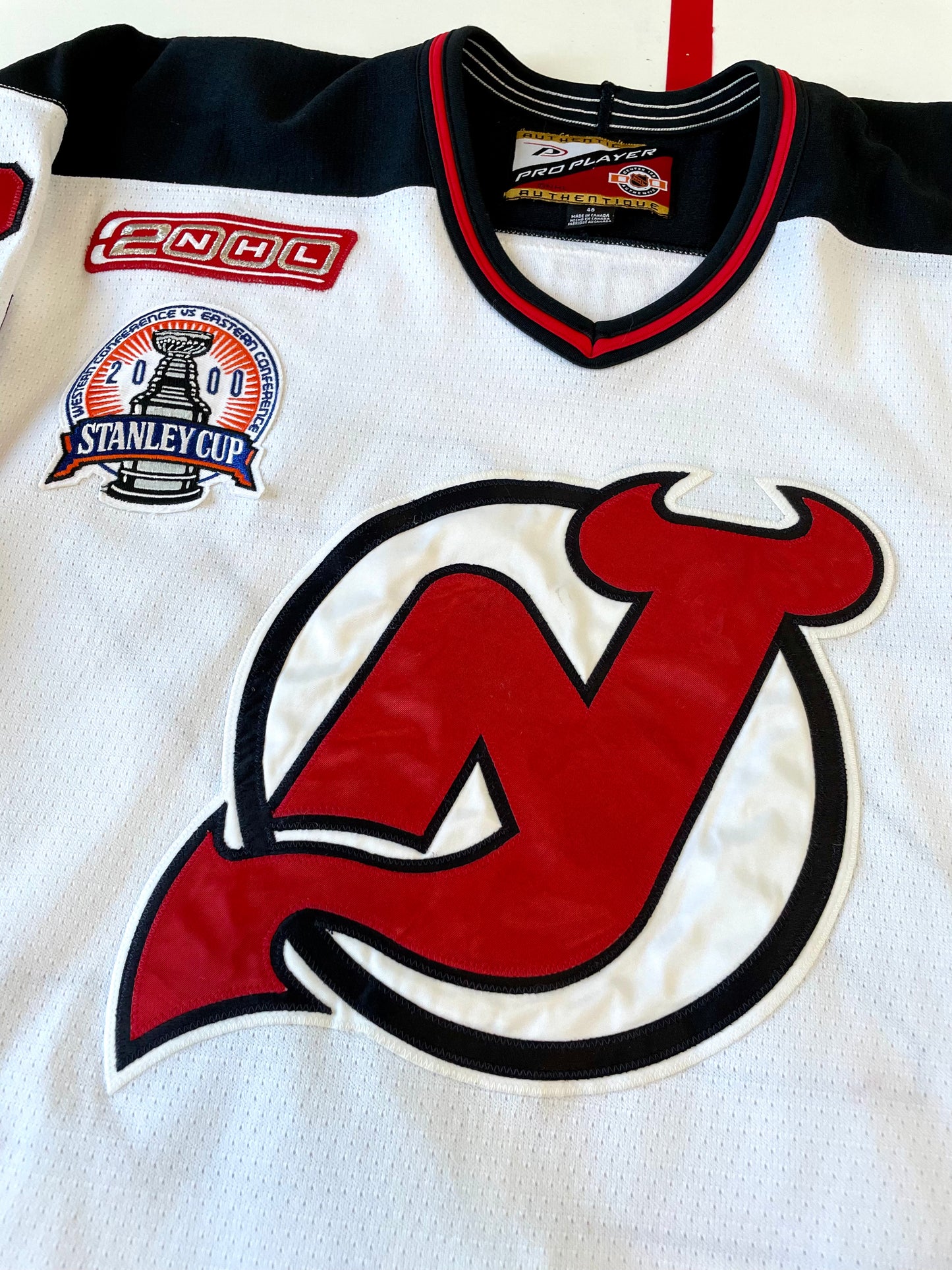 New Jersey Devils Claude Lemieux 2000 Stanley Cup Finals Hockey Jersey 48 (Large)