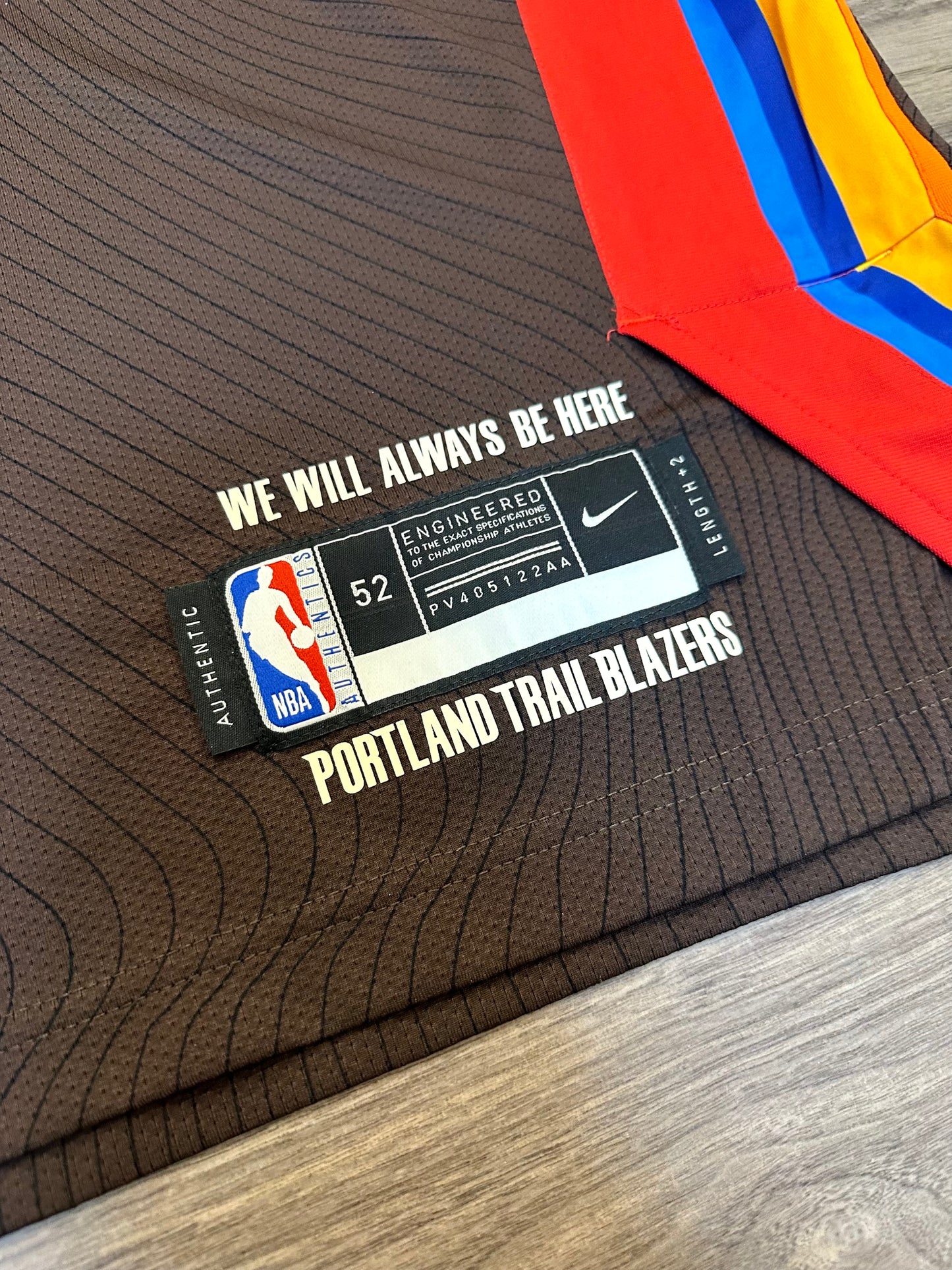 Portland Trail Blazers Carmelo Anthony 2020-2021 Oregon City Edition NBA Basketball Jersey (52/XL)