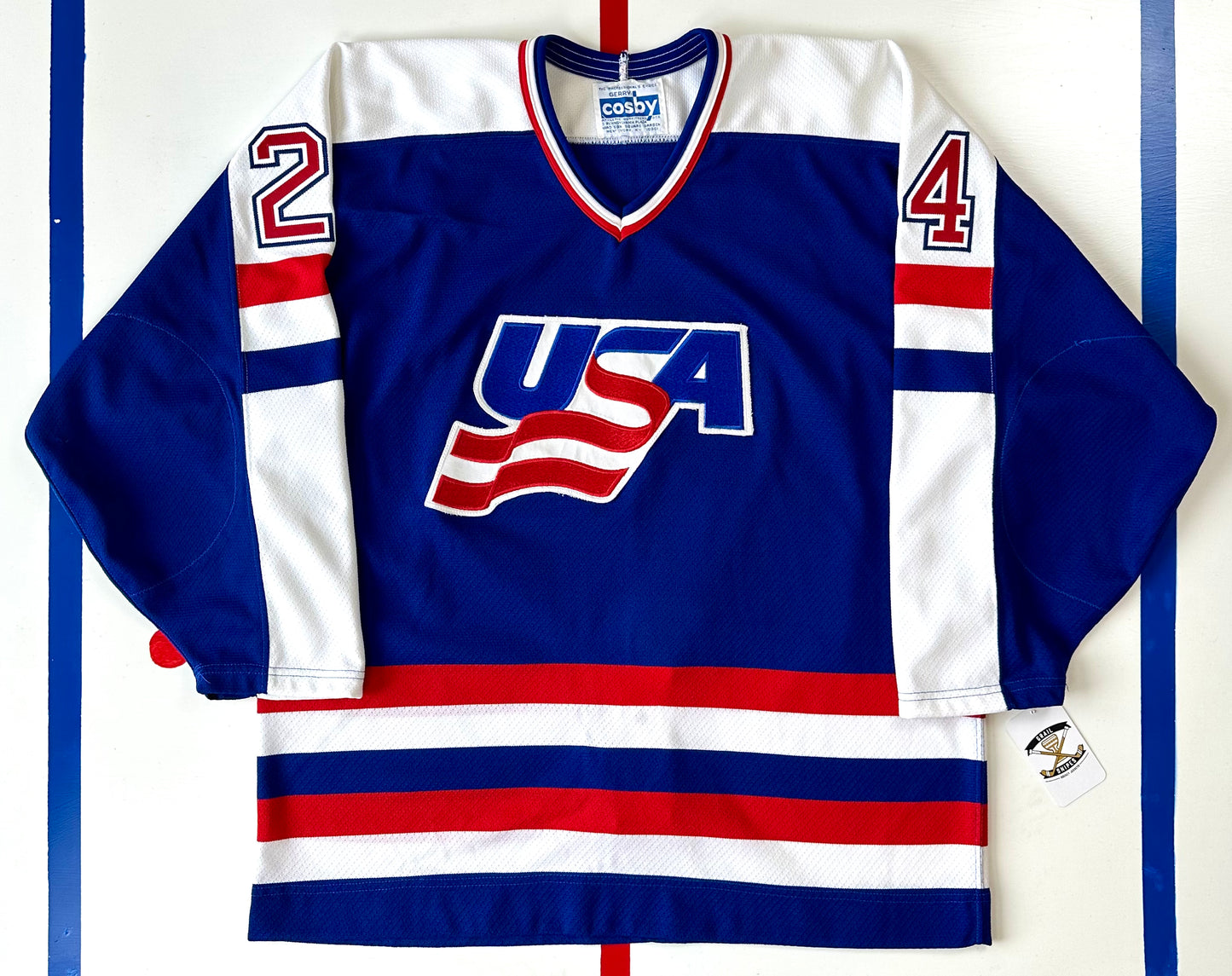 Team USA Chris Chelios 1987 Canada Cup Hockey Jersey (50/XL)