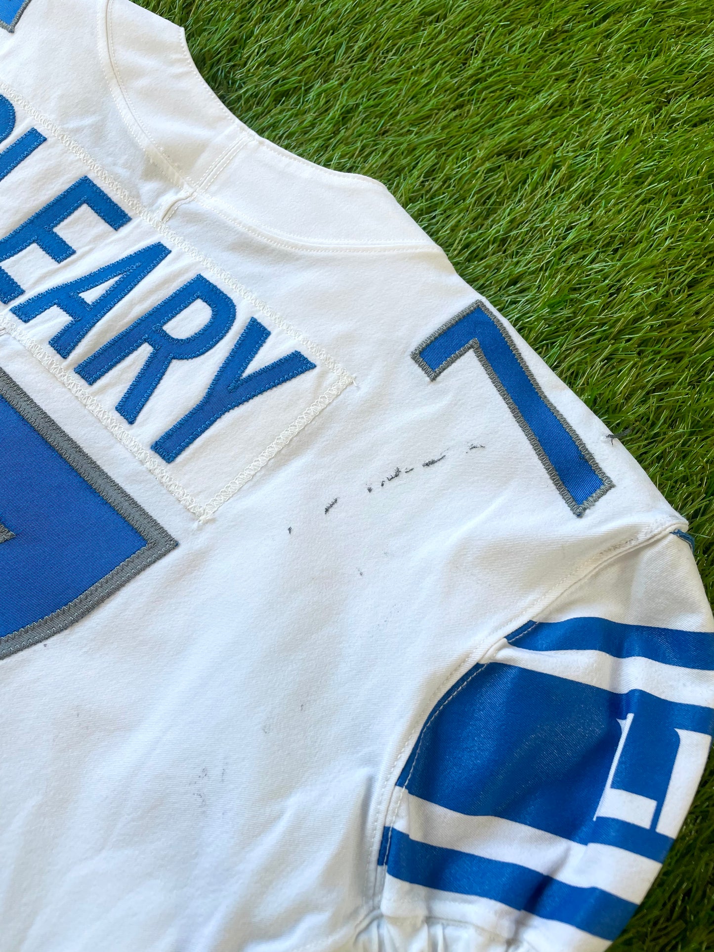 Detroit Lions 2017 Emmett Cleary Game Worn Football Jersey (46/XL)