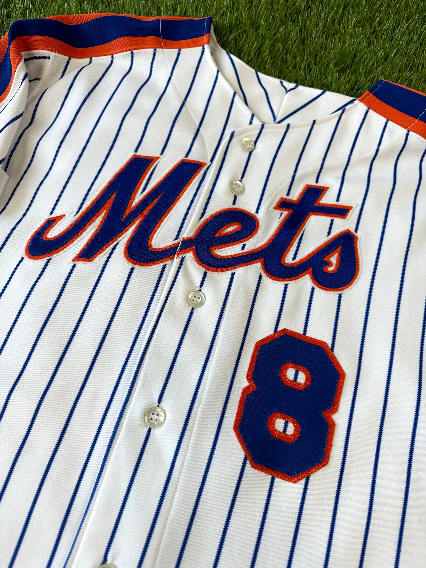 100% Authentic Mitchell & Ness 1986 New York Mets GARY CARTER Jersey Sz  44 L